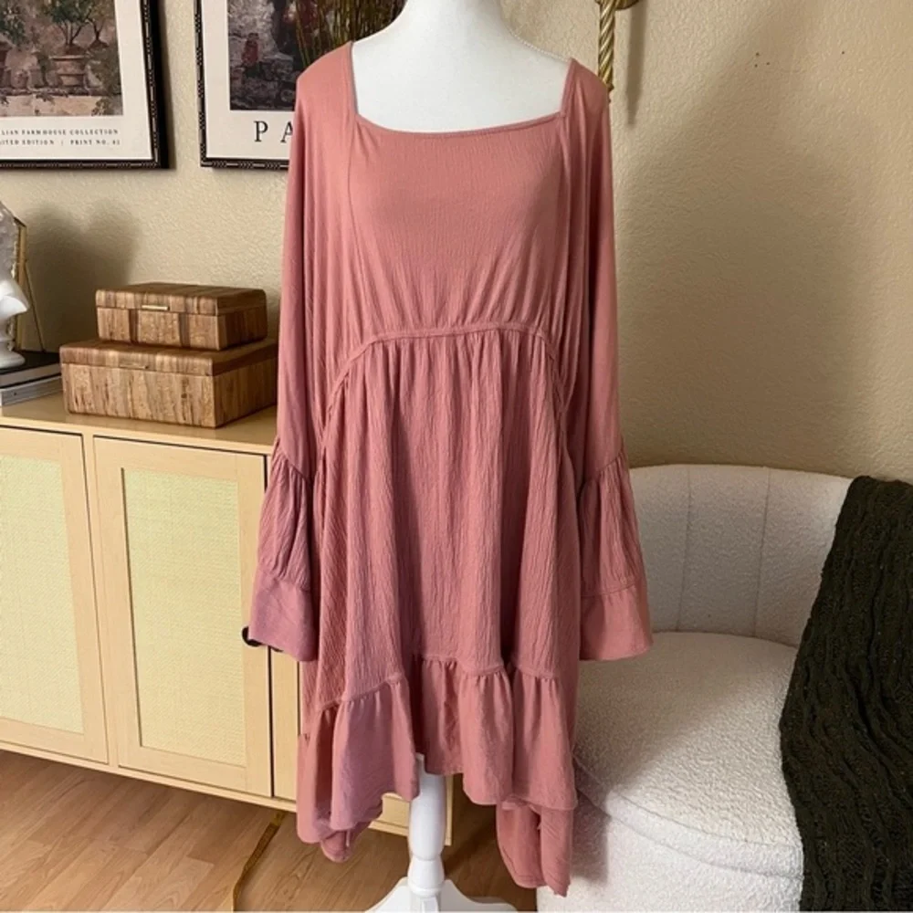 FREE PEOPLE BEACH‎ El Mar Flare Sleeve Mini Dress Size Medium